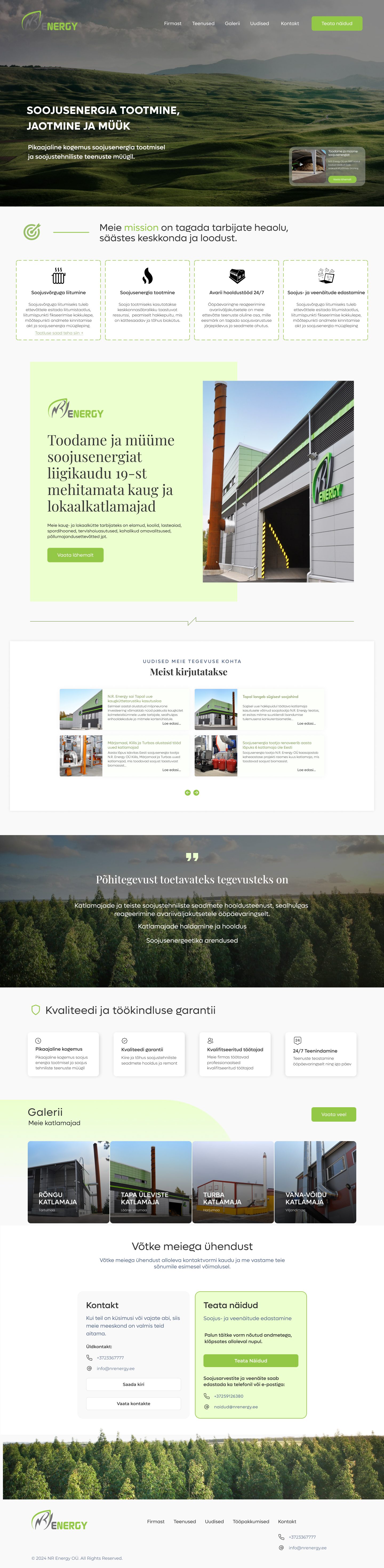 Heat Energy Supply Company Website Redesign preview
